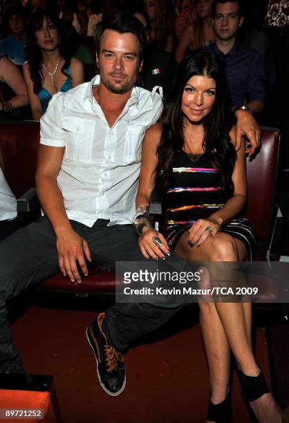 Actor Josh Duhamel and singer Fergie during the Teen Choice Awards 2009 held at the Gibson Amphitheatre on August 9, 2009 in Universal City,...