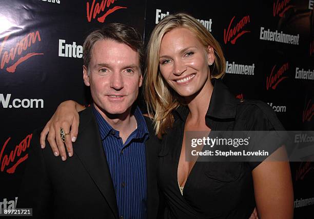 Dave Morris, President and Publisher of Entertainment Weekly and Natasha Henstridge