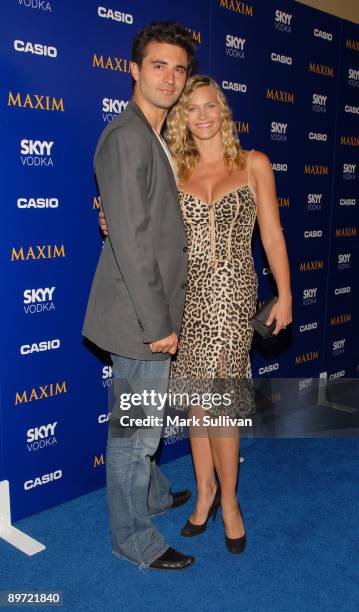 Actor Darius Danesh and actress Natasha Henstridge arrives at The Maxim Style Awards held in Hollywood, California on September 18, 2007.