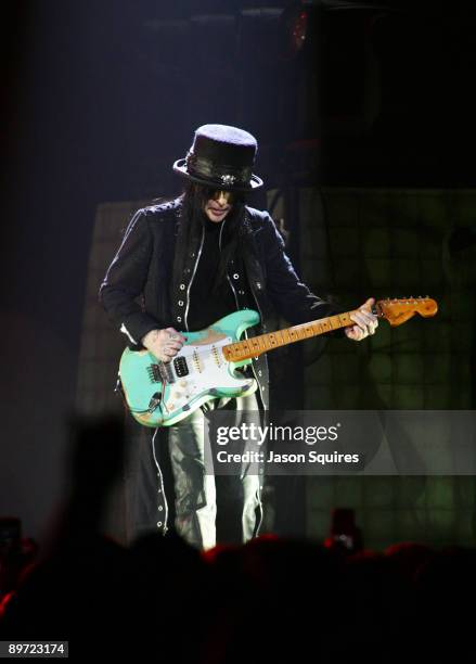 Mick Mars of Motley Crue performs during Crue Fest 2 at the Sprint Center on August 9, 2009 in Kansas City, Missouri.