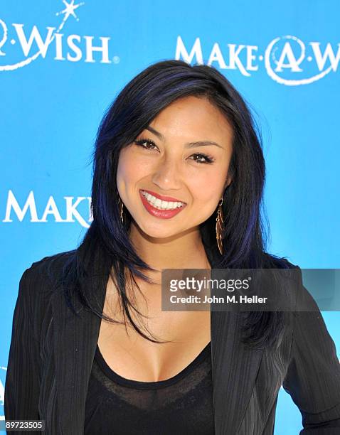 Actress and TV Host Jeannie Mai attends the Make-A-Wish 16th Annual "Uncork A Wish" Wine Tasting And Auction at the Bel Air Bay Club on August 9,...