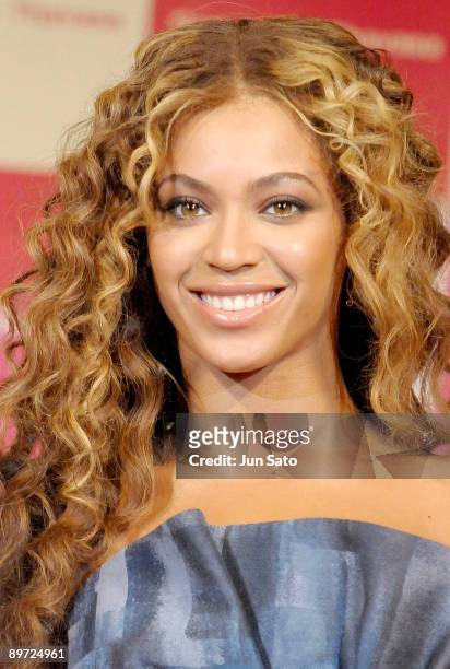 Singer Beyonce promotes Samantha Thavasa & Disney Collection at Tokyo Disneyland Hotel on August 10, 2009 in Urayasu, Chiba, Japan.