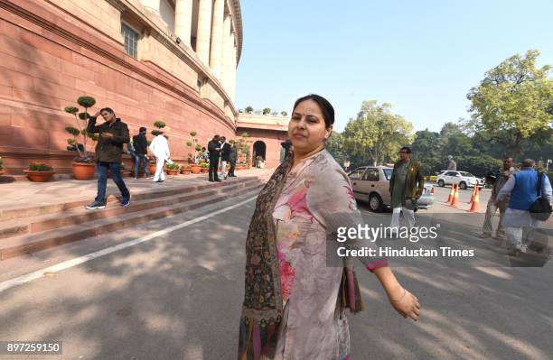 Leader Misa Bharti during the on-going winter session of Parliament house on December 22, 2017 in New Delhi, India.