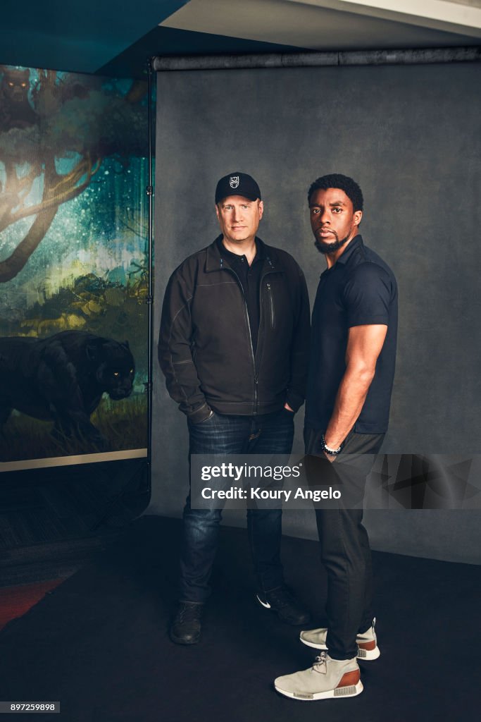 Chadwick Boseman and Kevin Feige, The Hollywood Reporter, July 1, 2017
