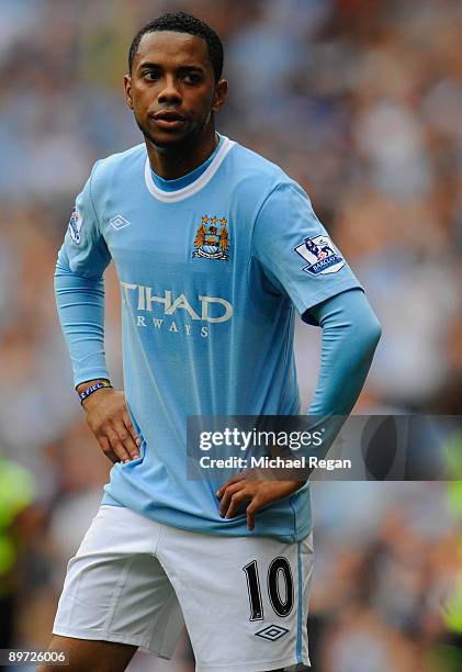 Robinho of Manchester City during the pre season friendly match between Manchester City and Celtic at the City of Manchester Stadium on August 8,...