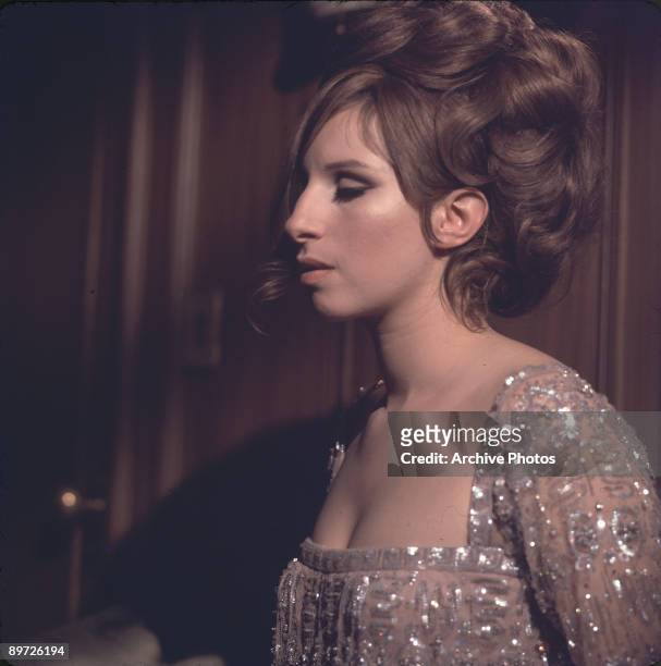 American actress and singer Barbra Streisand stars as Fanny Brice in 'Funny Girl', 1968.
