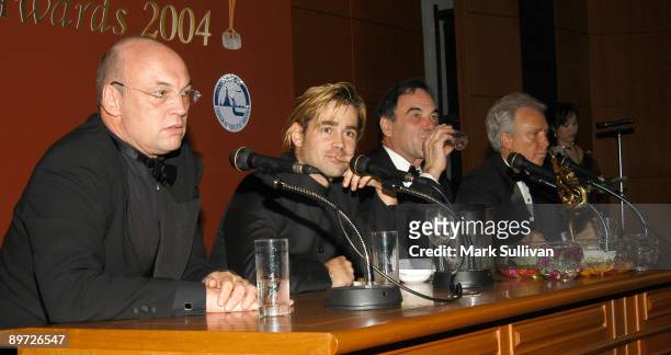 Moritz Borman, Colin Farrell, Oliver Stone and Craig Prater