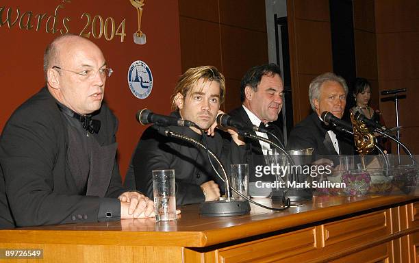 Moritz Borman, Colin Farrell, Oliver Stone and Craig Prater