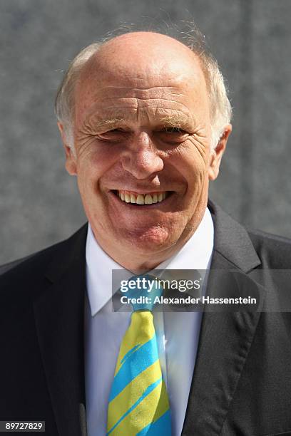 Council members Helmut Digel of Germany poses during a photocall at the IAAF council meeting at the Hotel Intercontinental on August 10, 2009 in...