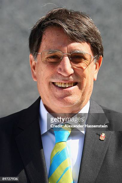 Council member Jose Maria Odriozola of Spain poses during a photocall at the IAAF council meeting at the Hotel Intercontinental on August 10, 2009 in...