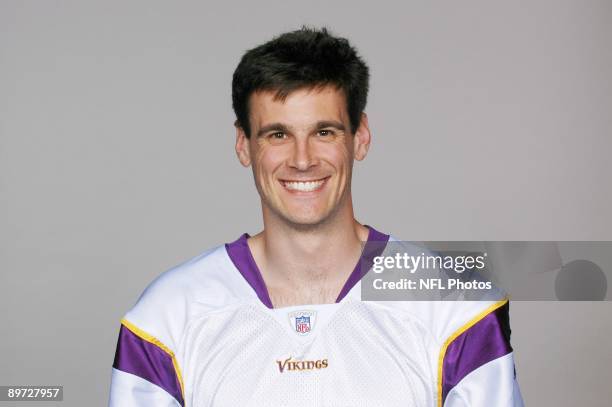 Chris Kluwe of the Minnesota Vikings poses for his 2009 NFL headshot at photo day in Minneapolis, Minnesota.