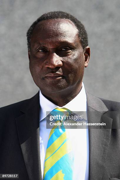 Council member Isaiah Kiplagat of Kenia poses during a photocall at the IAAF council meeting at the Hotel Intercontinental on August 10, 2009 in...