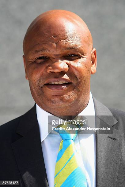 Council member Leonardo Chuene of South Africa poses during a photocall at the IAAF council meeting at the Hotel Intercontinental on August 10, 2009...