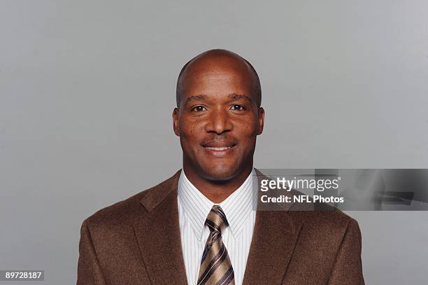 Karl Dorrell of the Miami Dolphins poses for his 2009 NFL headshot at photo day in Miami, Florida.