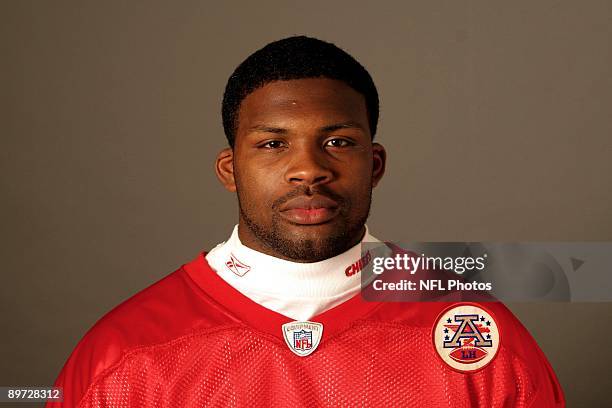 Jarrad Page of the Kansas City Chiefs poses for his 2009 NFL headshot at photo day in Kansas City, Missouri.