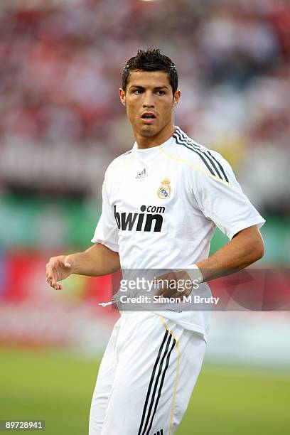 Cristiano Ronaldo of Real Madrid during the pre-season friendly match between Toronto FC and Real Madrid at BMO Field on August 7, 2009 in Toronto,...