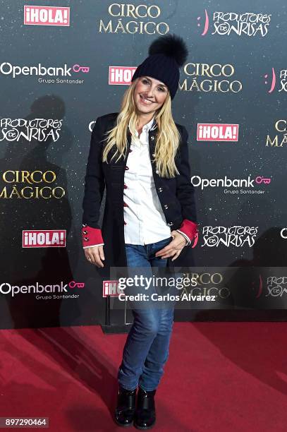 Spanish actress Cayetana Guillen Cuervo attends 'Circo Magico' premiere on December 22, 2017 in Madrid, Spain.