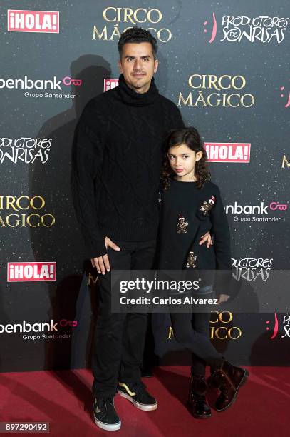 Orson Salazar attends 'Circo Magico' premiere on December 22, 2017 in Madrid, Spain.