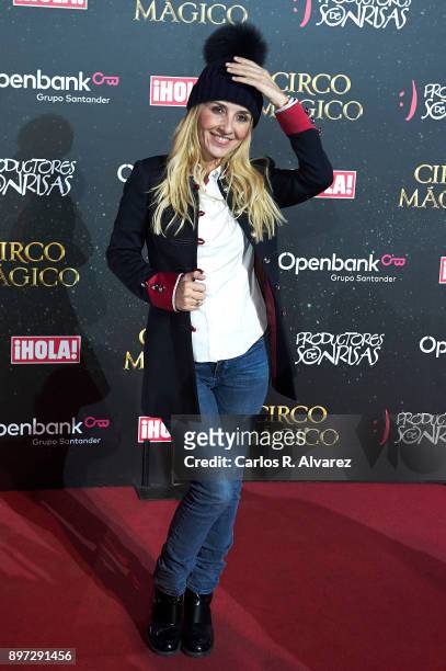 Spanish actress Cayetana Guillen Cuervo attends 'Circo Magico' premiere on December 22, 2017 in Madrid, Spain.