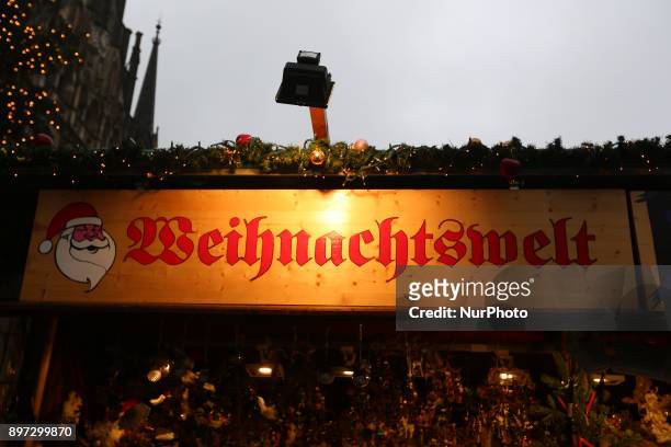 &quot;Weihanchtswelt&quot; - &quot;christmas world&quot; at the Marienplatz Christmas Market in Munich, Germany, on 22 December 2017.