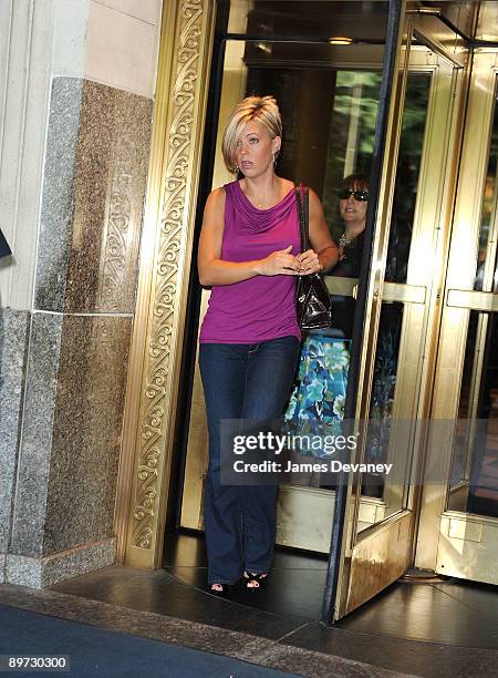 Kate Gosselin visits FAO Schwarz on August 10, 2009 in New York City.