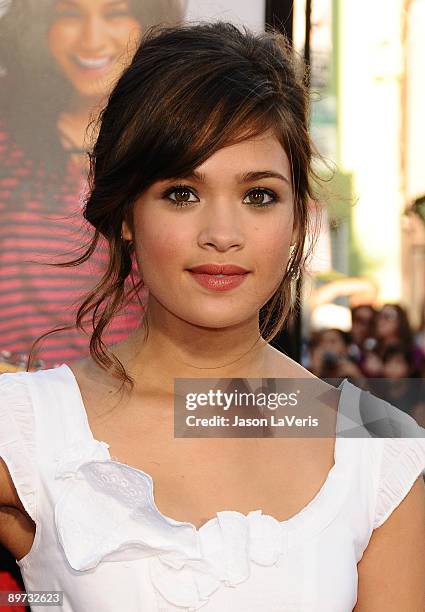 Actress Nicole Gale Anderson attends the premiere of "Bandslam" at Mann Village Theatre on August 6, 2009 in Westwood, Los Angeles, California.