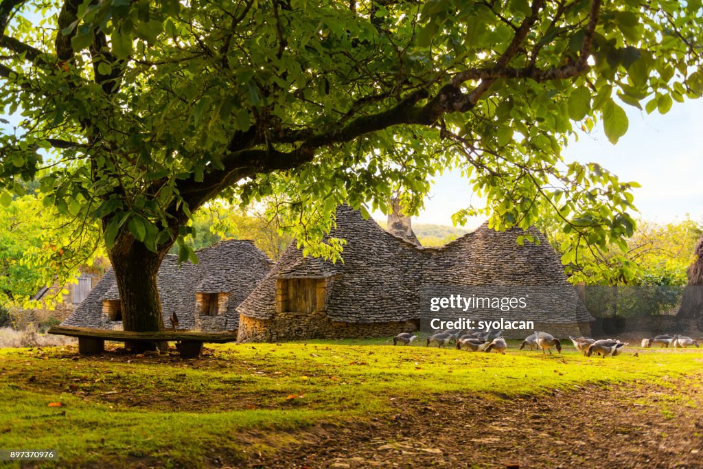 Historic village Cabanes du Breuil in France