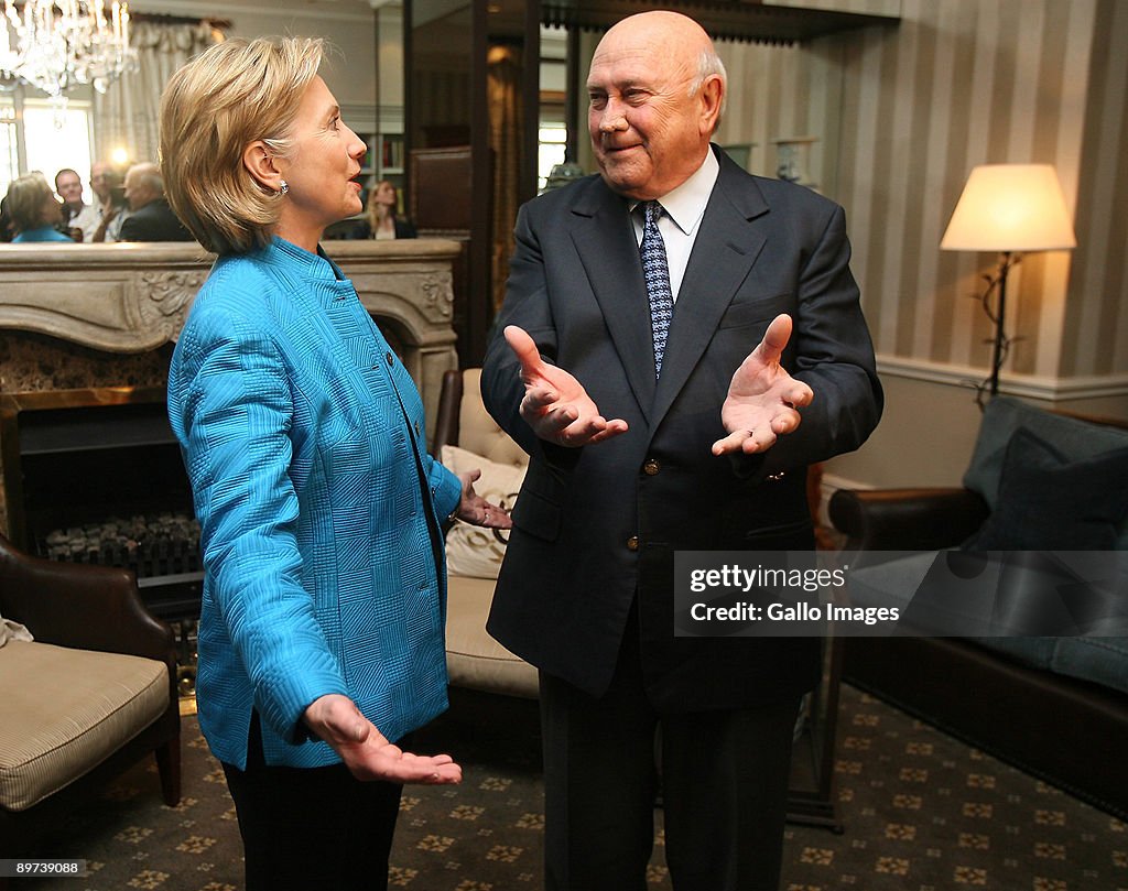 US Secretary of State Hillary Clinton Visits South Africa