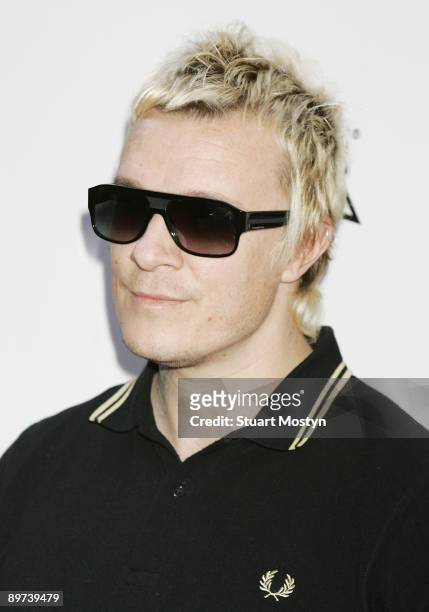 Liam Howlett of Prodigy poses backstage at the 2009 Kerrang! Awards at The Brewery on August 3, 2009 in London, England.