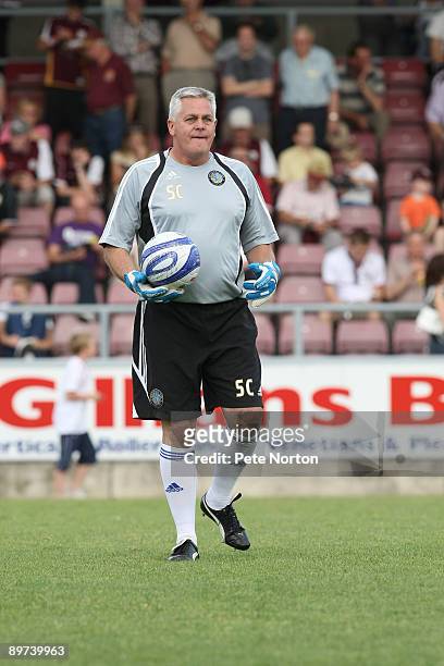 Macclesfield Town's goalkeeper coach Steve Cherry during the Coca Cola League Two Match between Northampton Town and Macclesfield Town held on August...