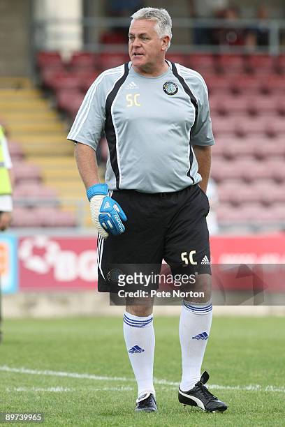 Macclesfield Town's goalkeeper coach Steve Cherry during the Coca Cola League Two Match between Northampton Town and Macclesfield Town held on August...