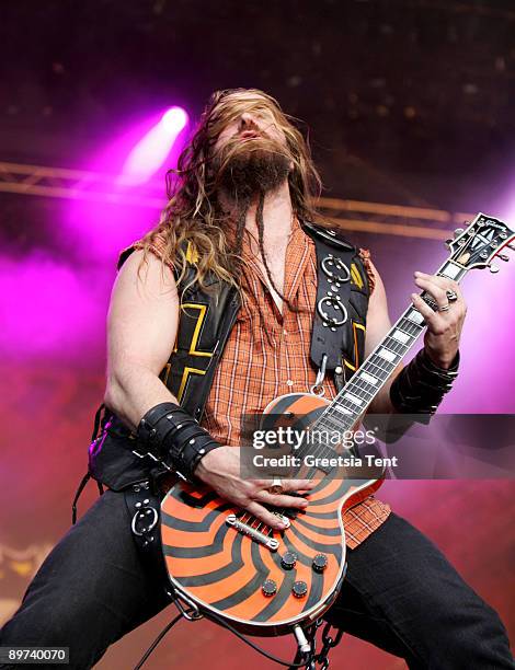 Zakk Wylde performing with Ozzy Osbourne