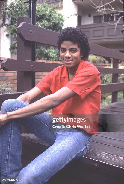 Michael Jackson in 1981 at his condo in Encino, CA
