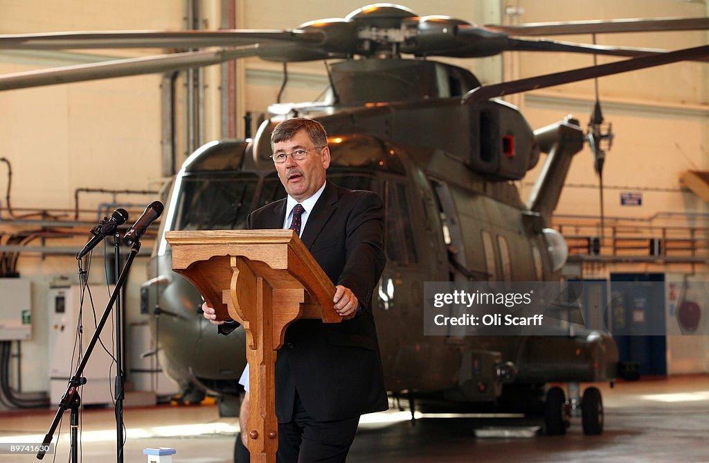 RAF Merlin Helicopters Return From Iraq Before Redeployment