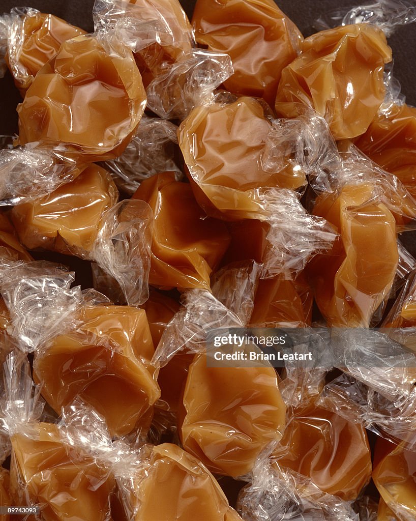 Wrapped caramels