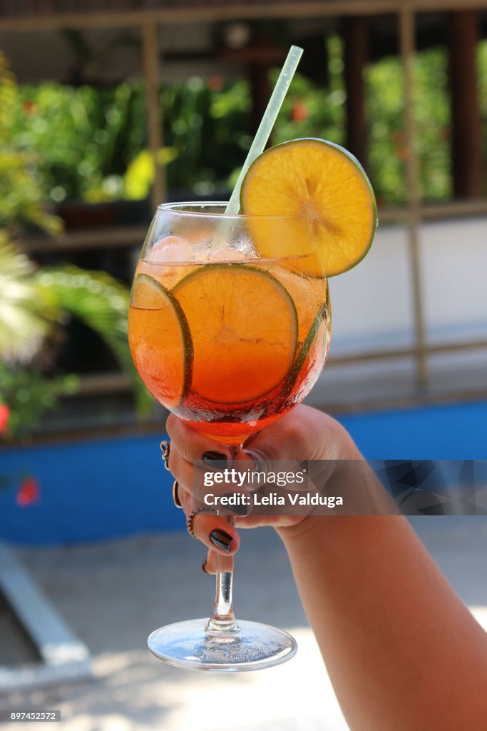 Tropical fruits and vibrant colors create a drink full of flavor!Morro de Sao Paulo - Bahia - Brazil