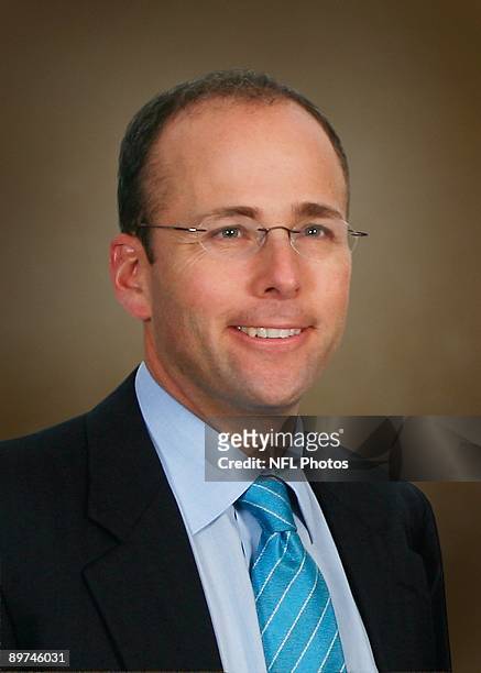 Jonathan Kraft of the New England Patriots poses for his 2009 NFL headshot at photo day in Foxborough, Massachusetts.