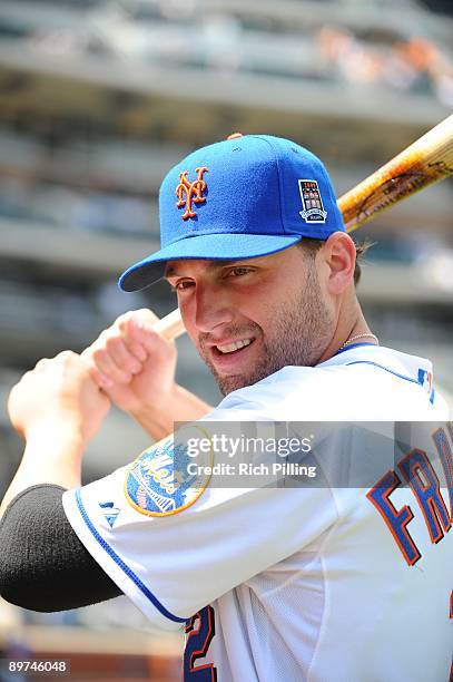 Jeff Francoeur of the New York Mets poses for a photo prior to the game against the Colorado Rockies at Citi Field in Flushing, New York on July 30,...