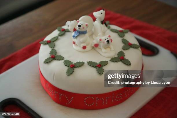 home made christmas cake - english christmas cake stock pictures, royalty-free photos & images