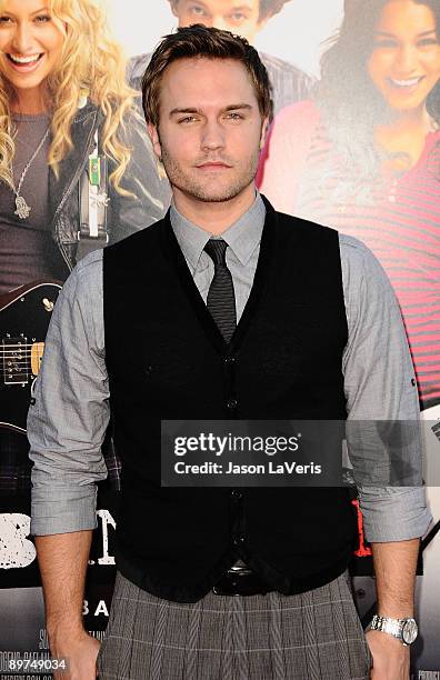 Actor Scott Porter attends the premiere of "Bandslam" at Mann Village Theatre on August 6, 2009 in Westwood, Los Angeles, California.