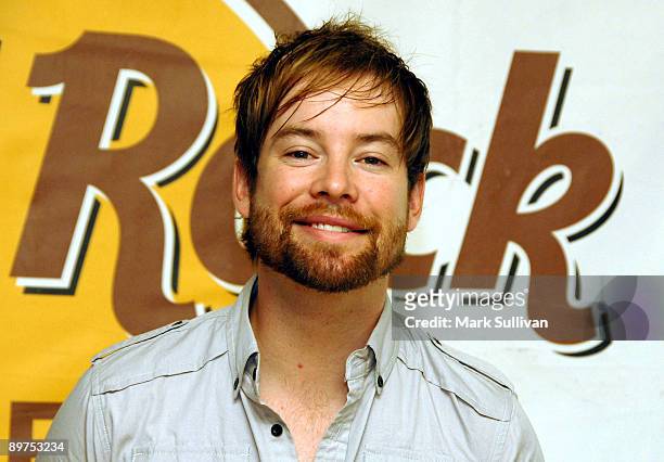 Singer David Cook after donating his stage pants from the American Idol tour to the Hard Rock Cafe Hollywood, CA at Universal CityWalk on August 11,...