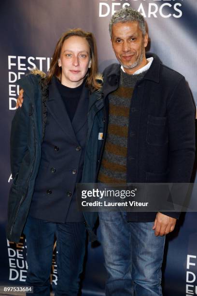 Director Celine Sciamma and Actor Sami Bouajila attend Closing Ceremony during the 9th Les Arcs European Film Festival on December 22, 2017 in Les...