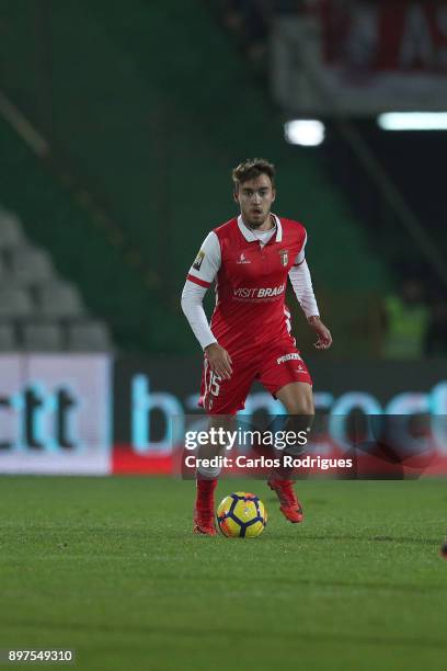 Braga midfielder Andre Horta from Portugal during the match between Vitoria de Setubal FC and SC Braga for the Portuguese League Cup at Estadio do...