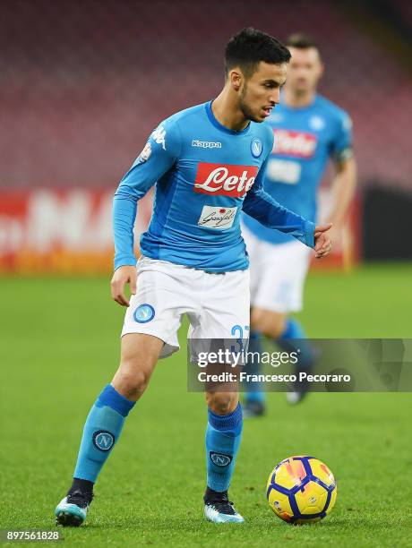 During the TIM Cup match between SSC Napoli and Udinese Calcio at Stadio San Paolo on December 19, 2017 in Naples, Italy.