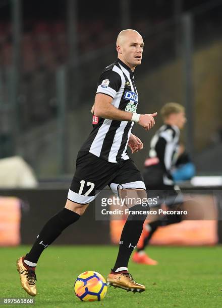 Bram Nuytinck during the TIM Cup match between SSC Napoli and Udinese Calcio at Stadio San Paolo on December 19, 2017 in Naples, Italy.