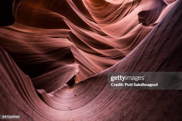 sandstone formation in lower antelope canyon - navajo sandstone formations stock pictures, royalty-free photos & images