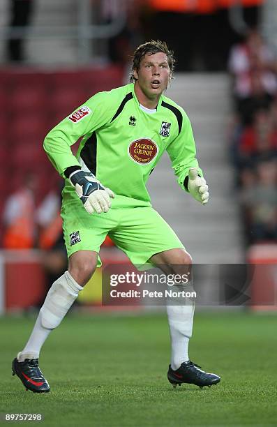 Chris Dunn of Northampton Town during the Carling Cup Round One Match between Southampton and Northampton Town at St Mary's Stadium on August 11,...