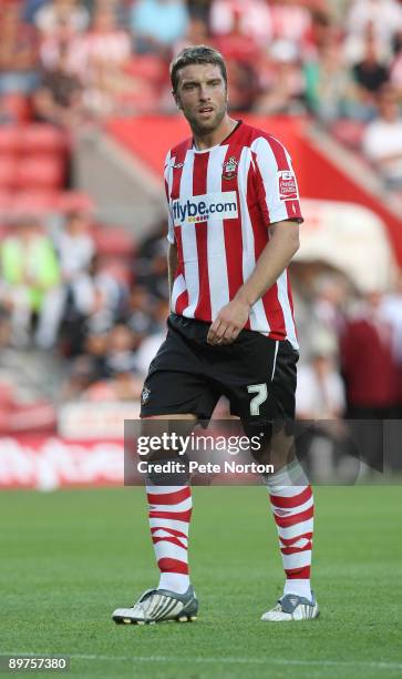 Rickie Lambert of Southampton during the Carling Cup Round One Match between Southampton and Northampton Town at St Mary's Stadium on August 11, 2009...