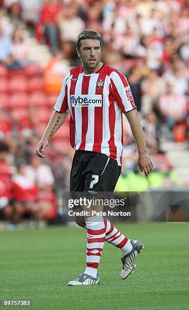 Rickie Lambert of Southampton during the Carling Cup Round One Match between Southampton and Northampton Town at St Mary's Stadium on August 11, 2009...