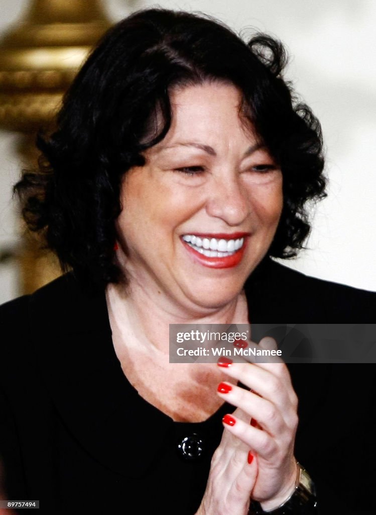 Obama Hosts Reception For New Supreme Court Justice Sonia Sotomayor